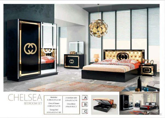 GOLDEN CHELSEA BEDROOM SET