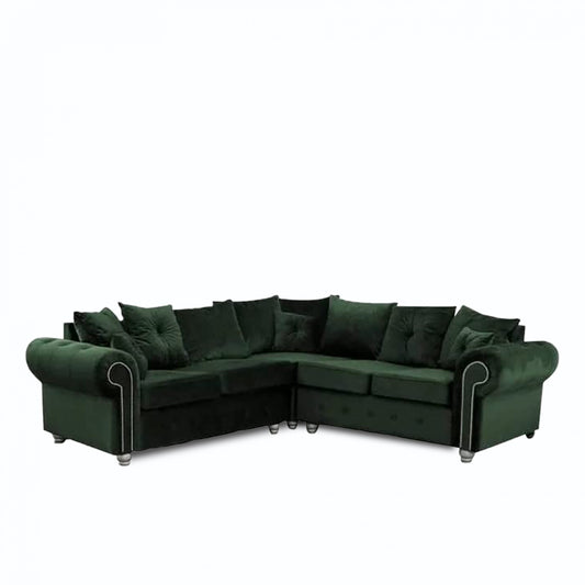 ASHWIN GREEN CORNER SOFA