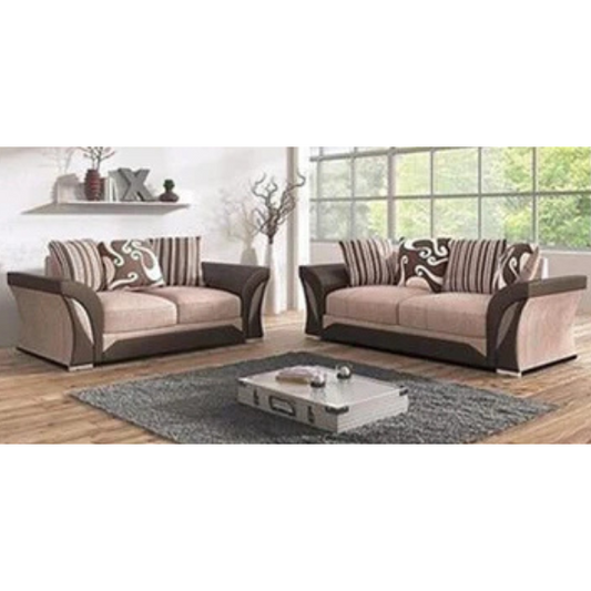 SHANNON 3+2 SOFA BROWN/BEIGE