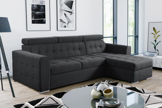 Luca Cornor L Shape Sofa Bed With Storage Space