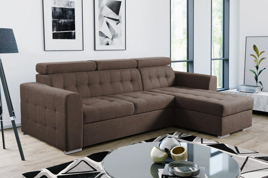 Luca Cornor L Shape Sofa Bed With Storage Space